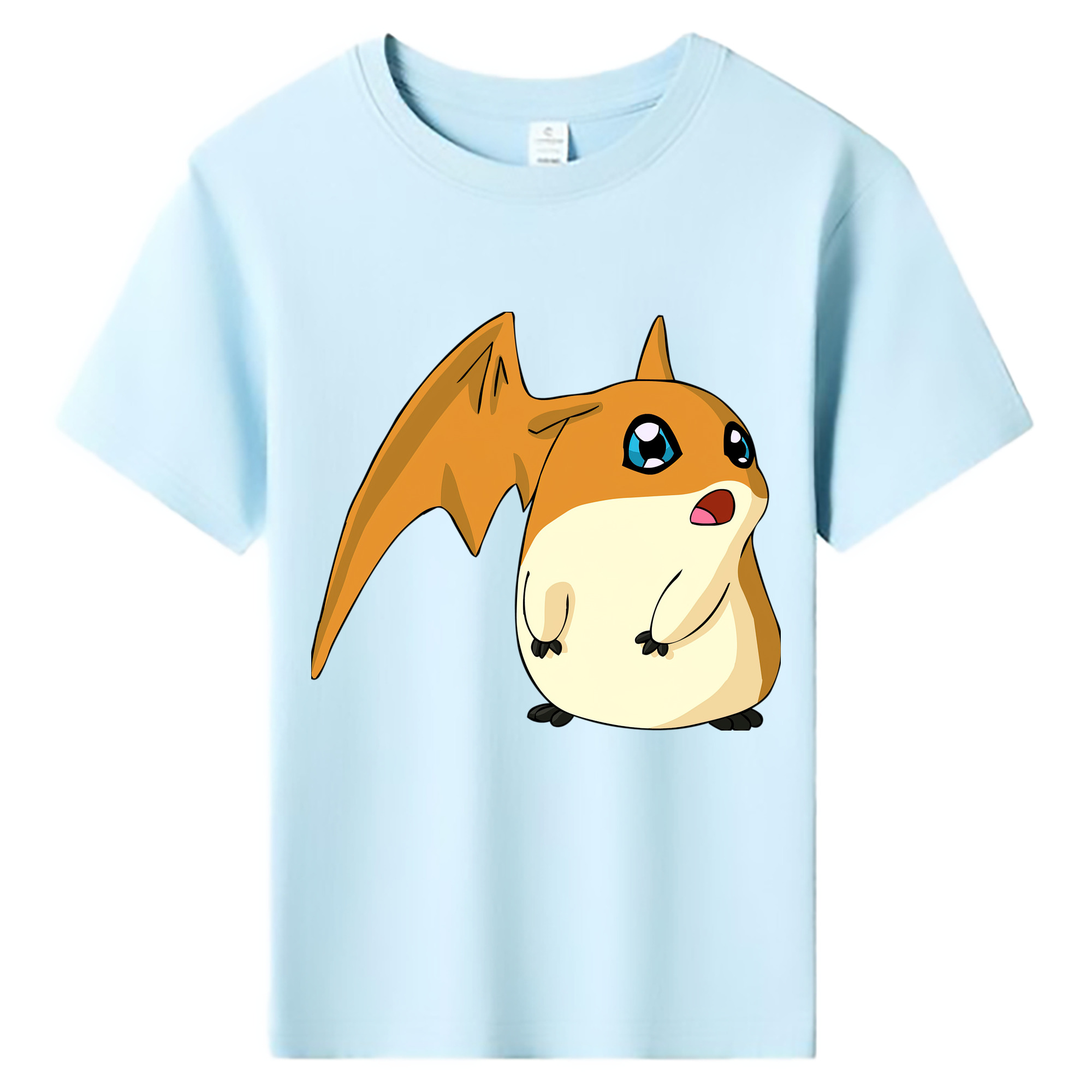 （画像用） Digimon デジタルモンスター/デジモン 綿100％キッズTシャツ（フロントプリント）